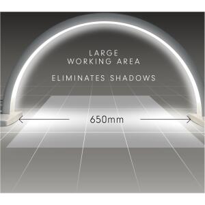 Alternative view of Halo Crescent LED-tafellamp